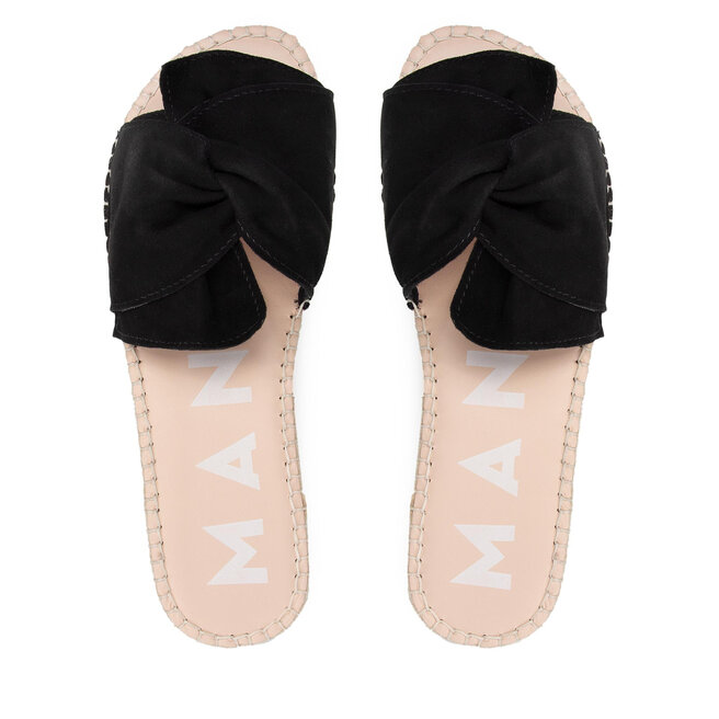 Manebi Espadrilles Manebi Sandals With Knot K 1.0 Black Soft Suede