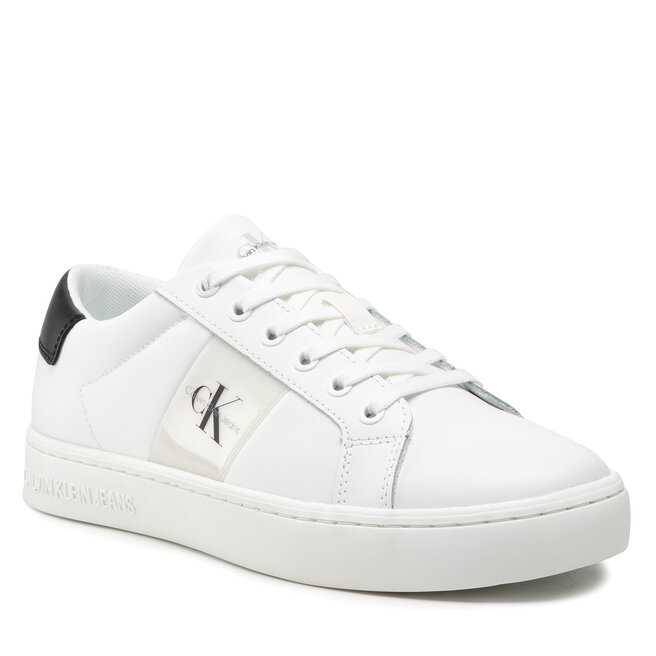 Calvin Klein Jeans Sneakersy Calvin Klein Jeans Classic Cupsole 1 YM0YM00318 White/Black 0K8