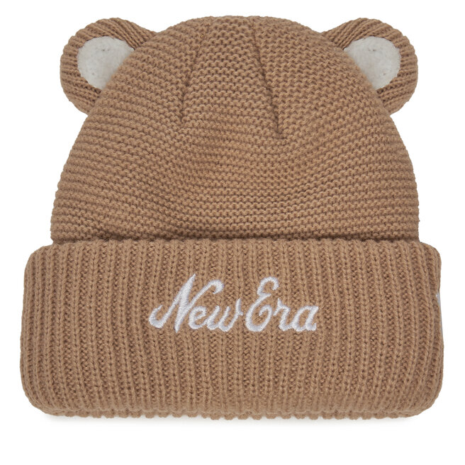 Czapka New Era Teddy Bear Ears Cuff Knit Beanie - Brązowy