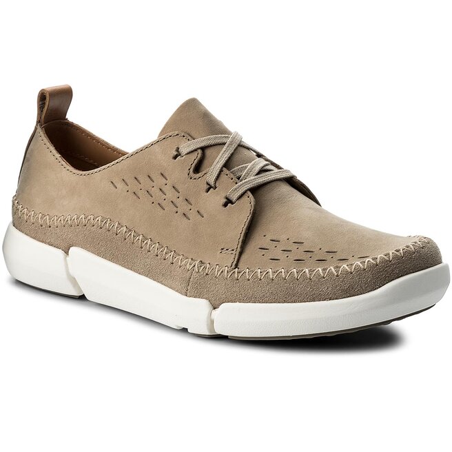 Halbschuhe Clarks Trifri Lace 261338787 Sand Nubuck eschuhe