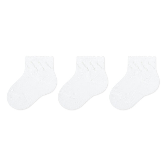 Σετ ψηλές κάλτσες παιδικές 3 τεμαχίων Condor 25984 White 0200