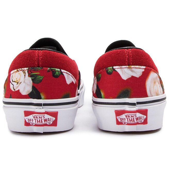 Vans romantic floral slip on hot sale