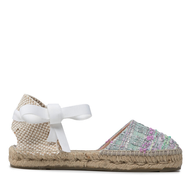 Manebi Еспадрили Manebi Flat Valenciana T 1.6 P0 Pastel Silver Shades Lame