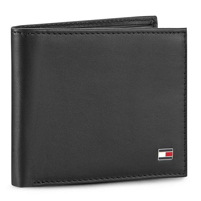 Portfel Tommy Hilfiger Eton Mini Cc Wallet AM0AM00655/83365 Czarny -