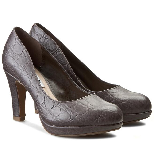 P buty Clarks Crisp Kendra 261039115 Taupe Leather eobuwie .pl