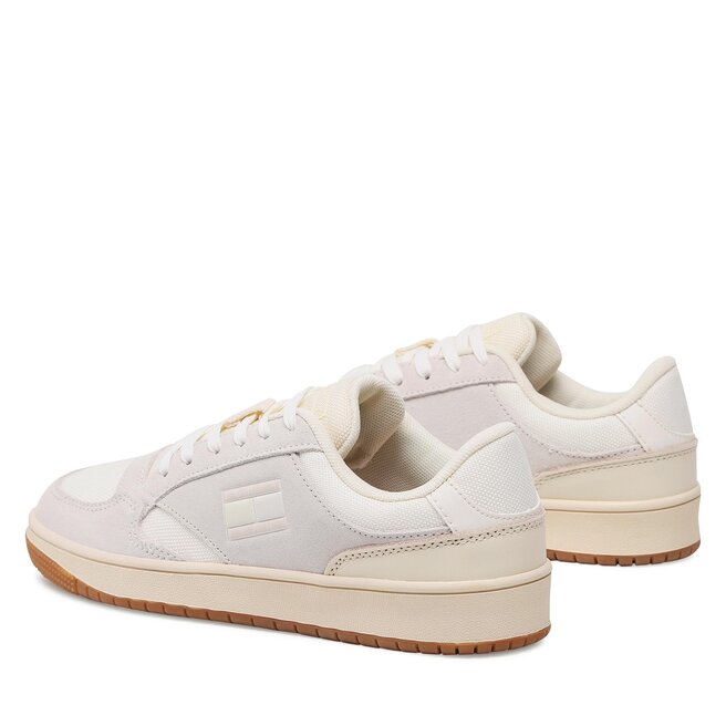 Tommy Jeans Sneakersy Tommy Jeans Retro Cups Suede EN0EN02112 Ivory YBI