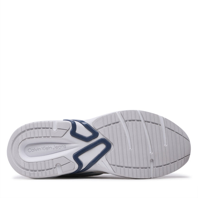 Calvin Klein Jeans Сникърси Calvin Klein Jeans Retro Tennis Su-Mesh YM0YM00589 White/Iceland Blue 01S