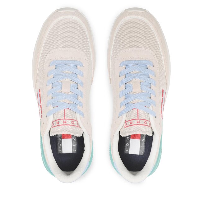 Tommy Jeans Sneakersy Tommy Jeans Tech. Runner EN0EN02028 Stony Beige ACE