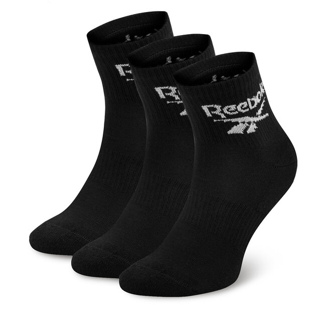 Skarpety długie Reebok R0427-SS24 (3-pack) Czarny - męskie