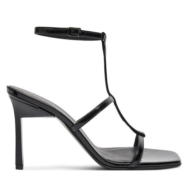 Sandały Calvin Klein Heel Gladi Sandal 90 Pat - Czarny
