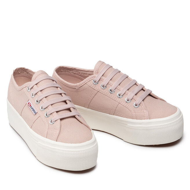 Superga Sneakers aus Stoff Superga 2830 Platform S9111LW Pink Skin/F Avorio AFB