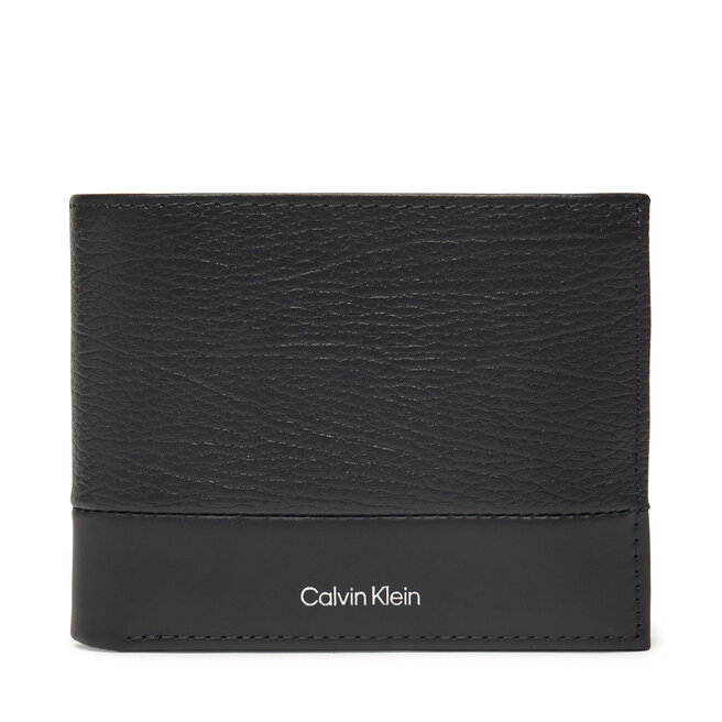 Portfel męski Calvin Klein Subtle Mix Trifold 10Cc W/Coin - Czarny