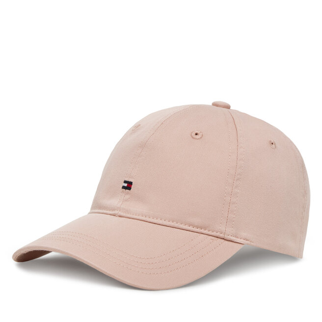 Czapka z daszkiem Tommy Hilfiger Essential Flag Soft Cap - Różowy