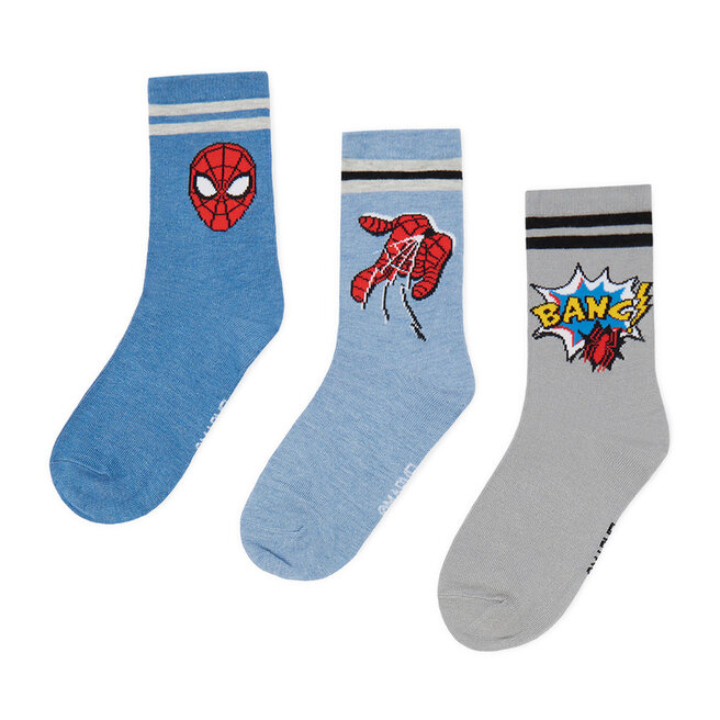 Skarpety długie Spiderman Ultimate CEO-ACCCS-SS26-307SPRMV(3-PACK) Kolorowy - dziecięce