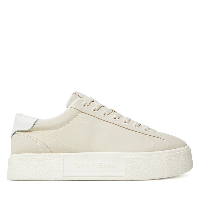 Sneakersy Tommy Jeans Tjw Flatform Sneaker - Beżowy