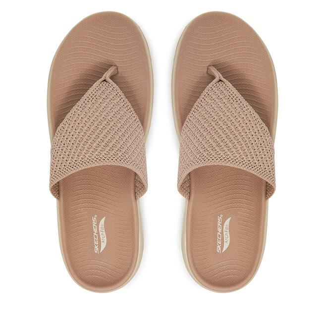 Japonki Skechers Go Walk Arch Fit 2.0 Sandal-Carrie 140861/TPE Beżowy -