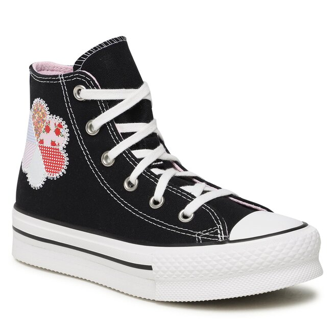 Converse Plátěnky Converse Ctas Eva Lift Hi A05166C Black/Sunrise Pink