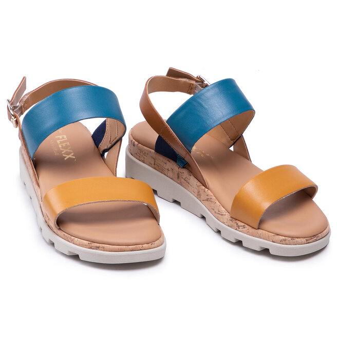 The Flexx Sandalias The Flexx Cristallo DS21-D1507.47-TF-CX002.CY001 Ocra/Ocean/Whiskey