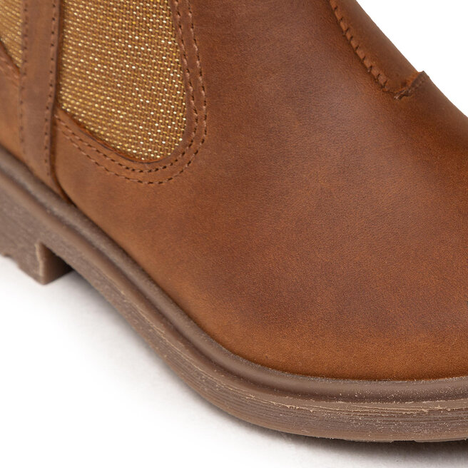 Clarks Kozačky Clarks Astrol Orin T 261541686 Tan Leather