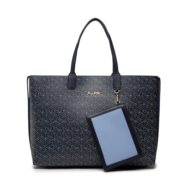 Geantă Tommy Hilfiger Iconic Tommy Tote Monogram AW0AW12321 C7H AW0AW12321 imagine noua 2022