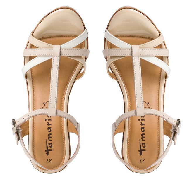 Tamaris Szandál Tamaris 1-28347-20 Beige Comb 402