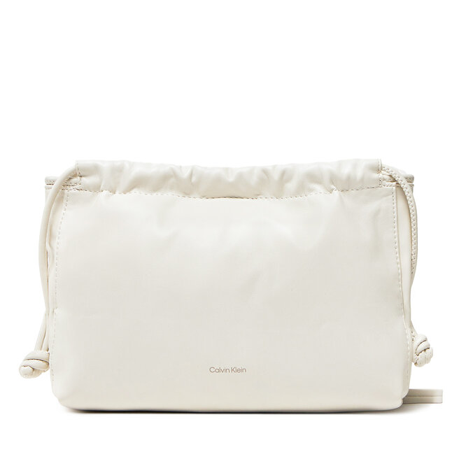 Torebka Calvin Klein Jeans Drawstring Crossbody26 - Écru