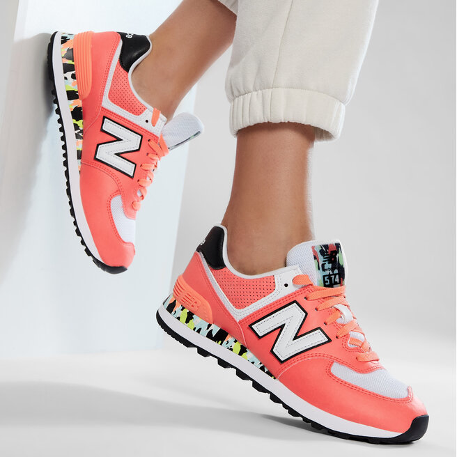 Laisvalaikio batai New Balance WL574CU2 Oranžinė • Www.eavalyne.lt