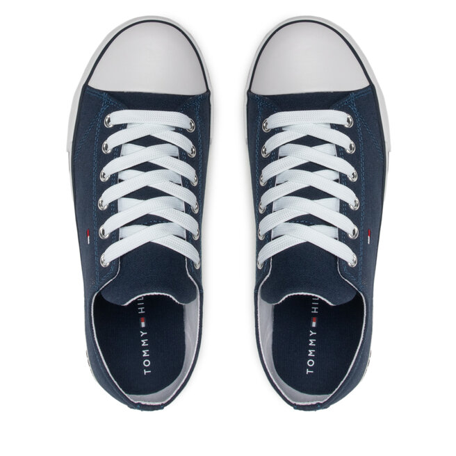 Tommy Hilfiger Кецове Tommy Hilfiger Low Cut Lace-Up Sneaker T3X4-32207-0890 S Blue 800