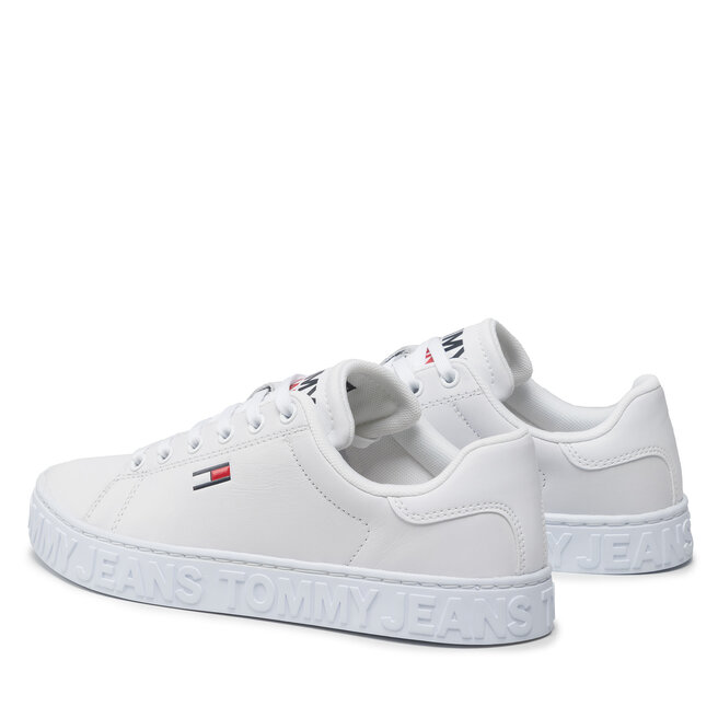 Cool tommy jeans discount sneaker en0en00401 white 100