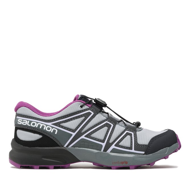 Salomon Scarpe Salomon Speedcross J L41727200 13 M0 Quarry/Black/Sparkling Grape