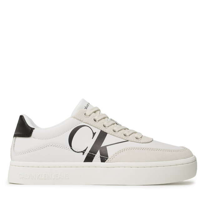 Calvin Klein Jeans Сникърси Calvin Klein Jeans Classic Cupsole Laceup Mix Lth YW0YW01057 Bright White/Creamy White/Black YBR