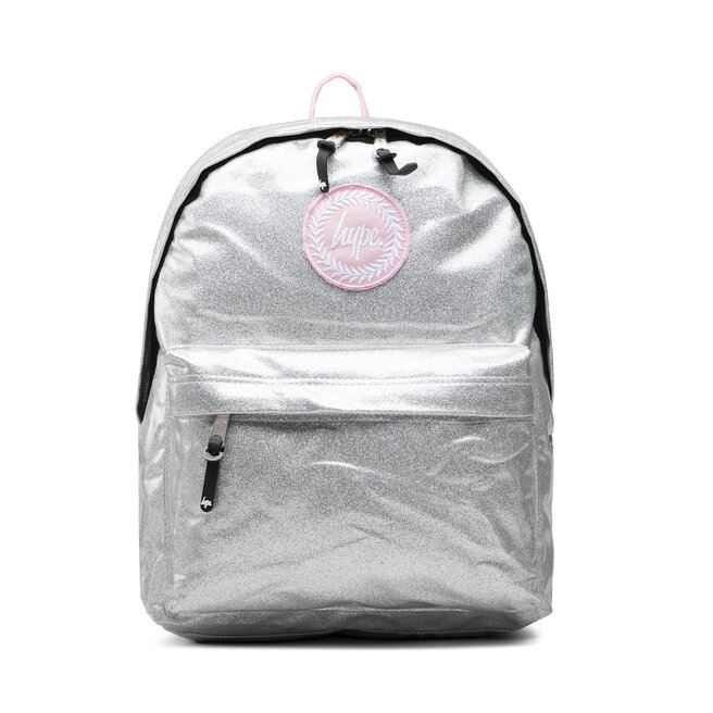 Rucsac HYPE Silver Glitter Pink Crest Backpack YVLR-669 Silver