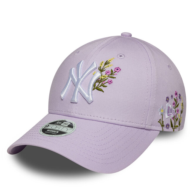 Czapka z daszkiem New Era 9FORTY Floral Icon New York Yankees - Fioletowy
