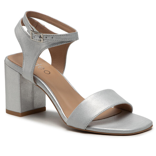 Sandale Edeo 3678-778 Srebrny Przecierany 3678-778 imagine noua