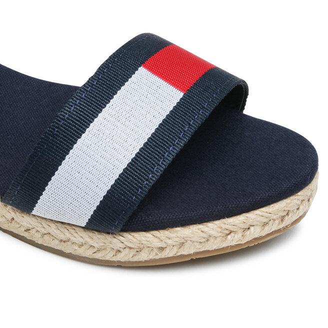 Tommy Hilfiger Espadrilles Tommy Hilfiger Rope Wedge Sandal T3A2-31053-0048Y004 M Blue/White/Red Y004