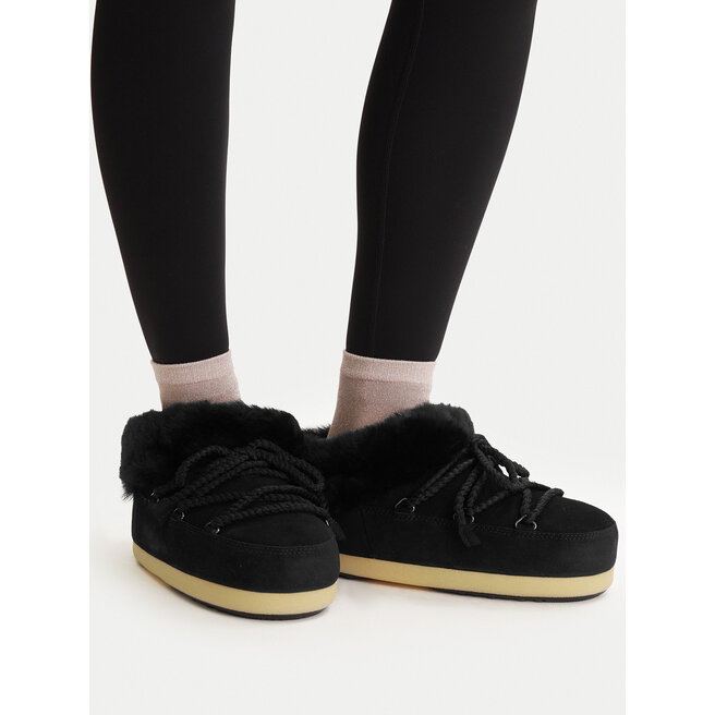 Śniegowce Moon Boot Mb Evx Mule Suede 80D1470090 Czarny - kobiece