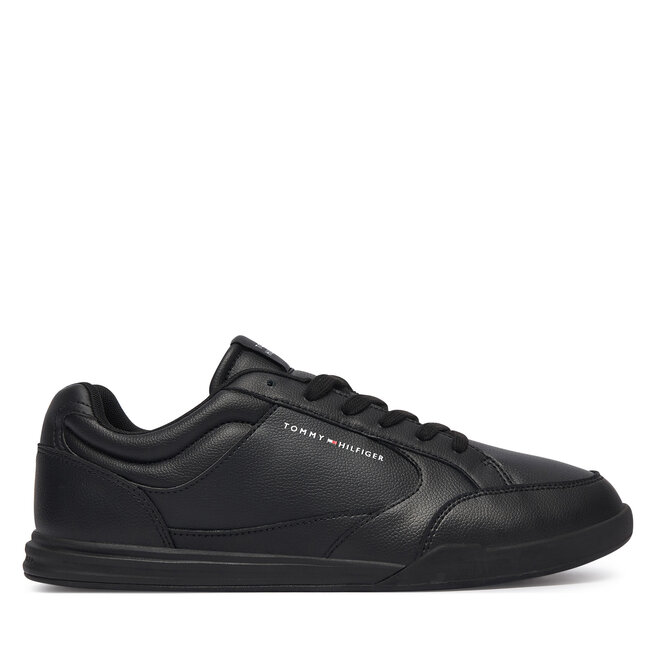 Sneakersy Tommy Hilfiger Low Pro Cupsole Perf Leather FM0FM05944 Czarny