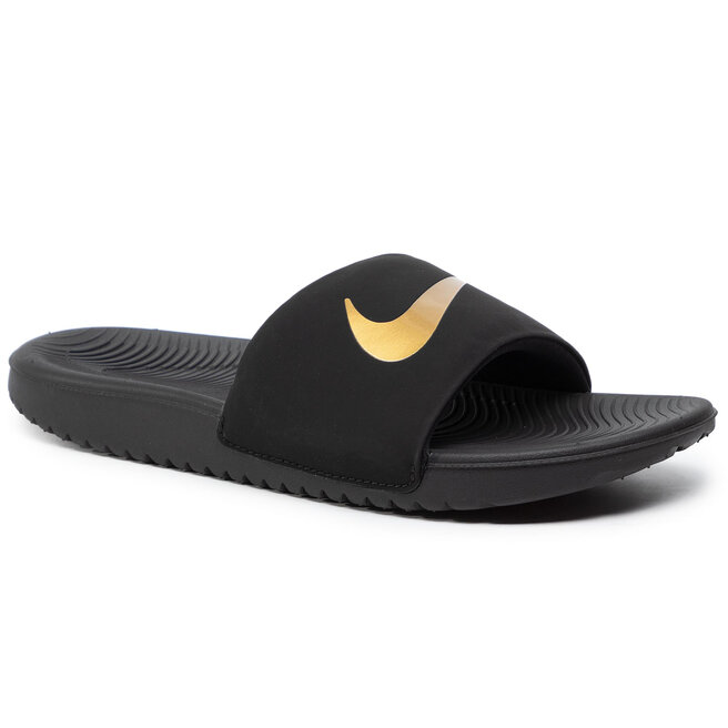 Engaño cliente Cuerda Chanclas Nike Kawa Slide (Gs/Ps) 819352 003 Black/Metallic Gold •  Www.zapatos.es