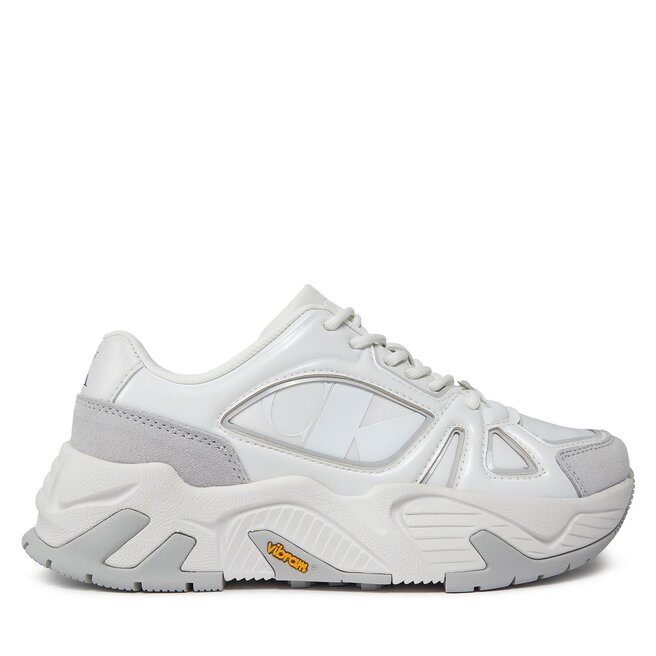 Sneakersy Calvin Klein Jeans Chunky Runner Vibram Mix Nbs Lum - Biały