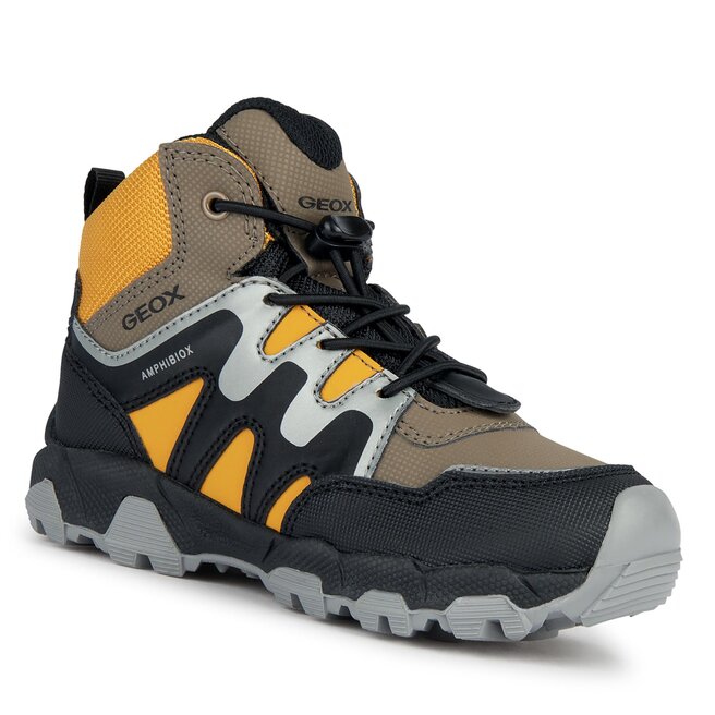 Geox Sneakers Geox J Magnetar Boy B Abx J263ZA 0CEFU C6F2G D Brown/Dk Yellow