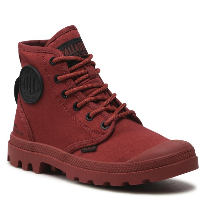 Scarponcini Palladium Pa pa Hi Htg Supply 77356 658 M Wax Red