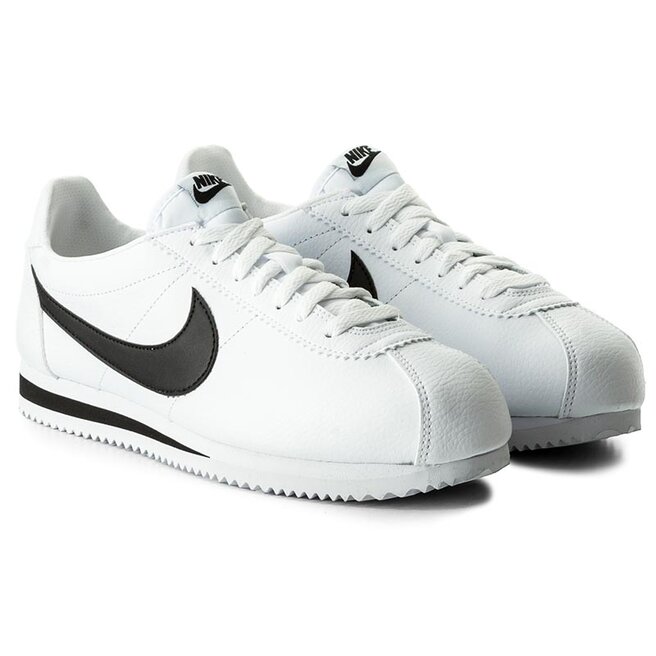 Céntrico disco Química Zapatos Nike Classic Cortez Leather 749571 100 White/Black | zapatos.es