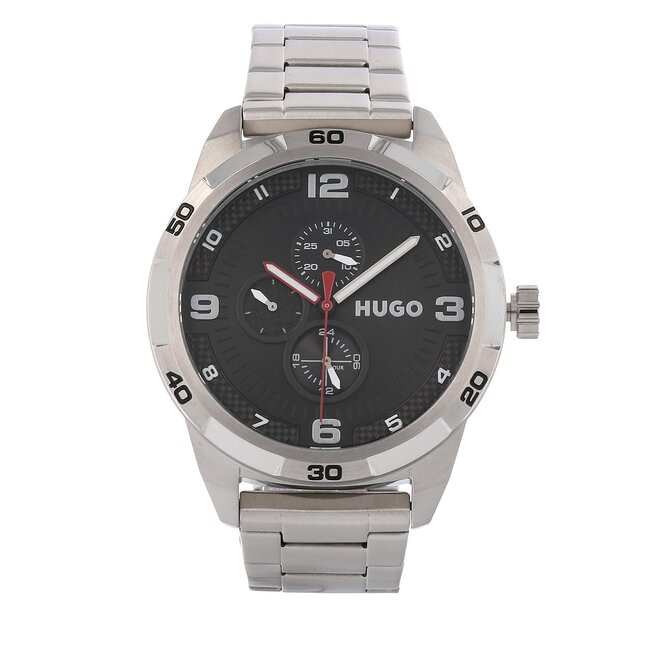 Ρολόι Hugo Grip 1530276 Silver/Silver