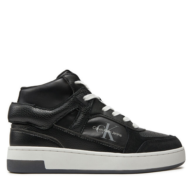 Sneakersy Calvin Klein Jeans Basket Cupsole High Mix Ml Mtr - Czarny