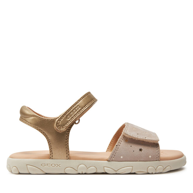 Sandały Geox J Sandal Haiti Girl J028ZA 007NF - D Złoty