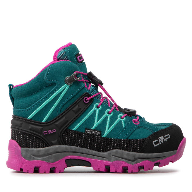 CMP Туристически CMP Kids Rigel Mid Trekking Shoes Wp 3Q12944 Lake/Pink Fluo 26EL