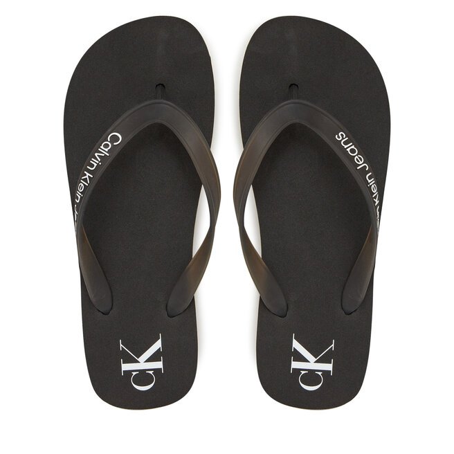 Japonki Calvin Klein Jeans Beach Sandal Flatform Tpu - Czarny
