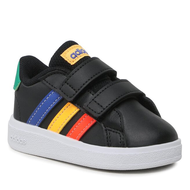 Sneakersy adidas Grand Court Lifestyle Hook and Loop Shoes - Czarny