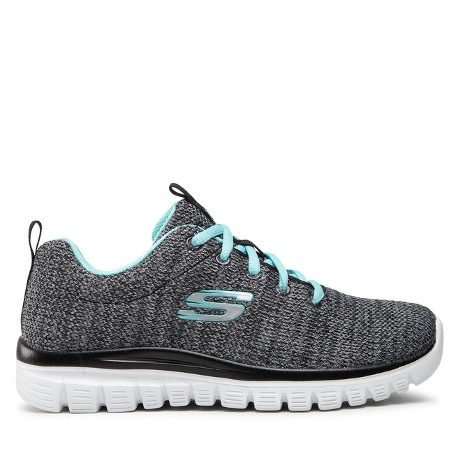 Skechers Обувки Skechers Twisted Fortune 12614/BKTQ Black/Turquoise