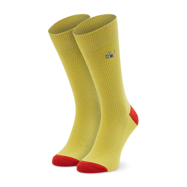 Κάλτσες Ψηλές Unisex Happy Socks REGLA01-2000 Κίτρινο